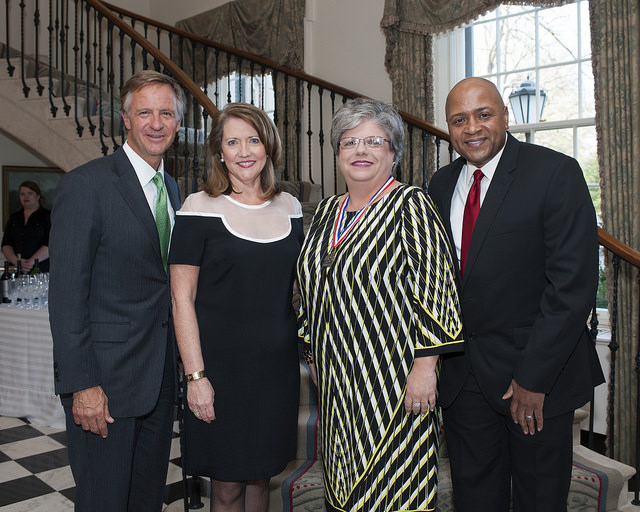 Left to right: Governor and First Lady Bill and Crissy Haslam, Stax Museum Director Lisa Allen, Soulsville Foundation CEO Calvin Stovall.